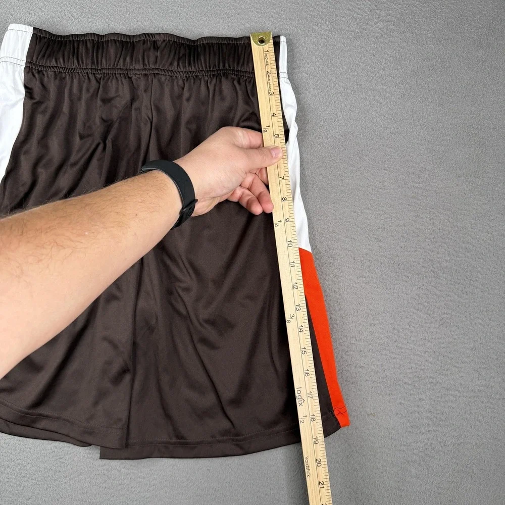 Cleveland Browns Shorts Mens Small Brown NFL Football Basketball Gym Athletic